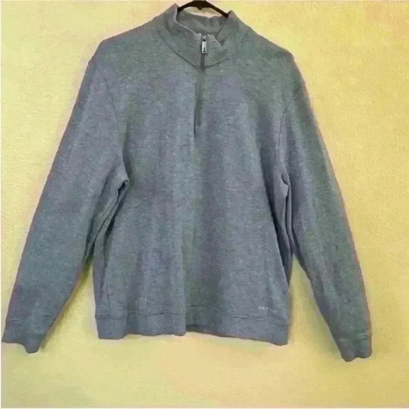 Ted Baker London 1/4 Zip Gray Peruvian Cotton
Sweater Men's Size 5 Or XL- NWOT! - Picture 4 of 8